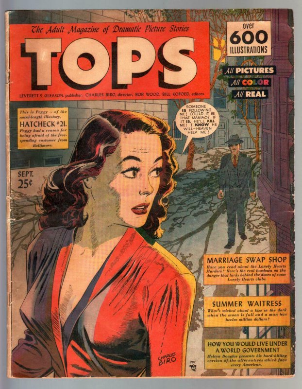 Tops #2 1949 VERY RARE oversized GGA Lev Gleason comic book 