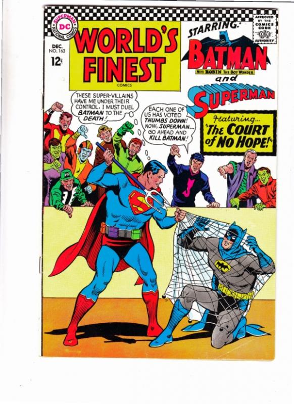 World's Finest #163 (Dec-66) VF High-Grade Superman, Batman, Robin