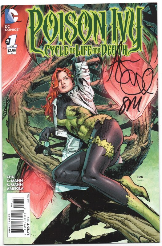 Poison Ivy: Cycle of Life and Death #1 signed Amy Chu Clay Mann Seth Mann