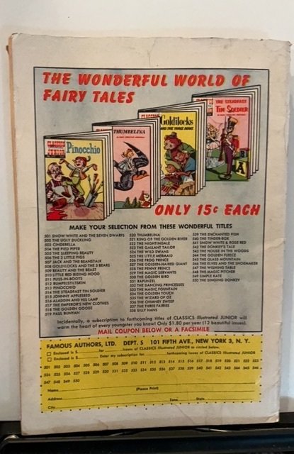 Classics Illustrated Junior #549 (1958)