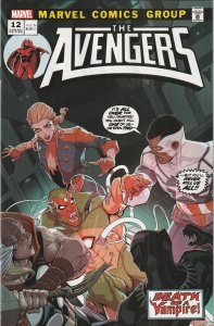 Avengers # 12 Woods Vampire Variant NM Marvel 2024 [S6]