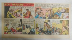 Roy Rogers Sunday Page by Al McKimson from 12/25/1955 Size 7.5 x 15 inches