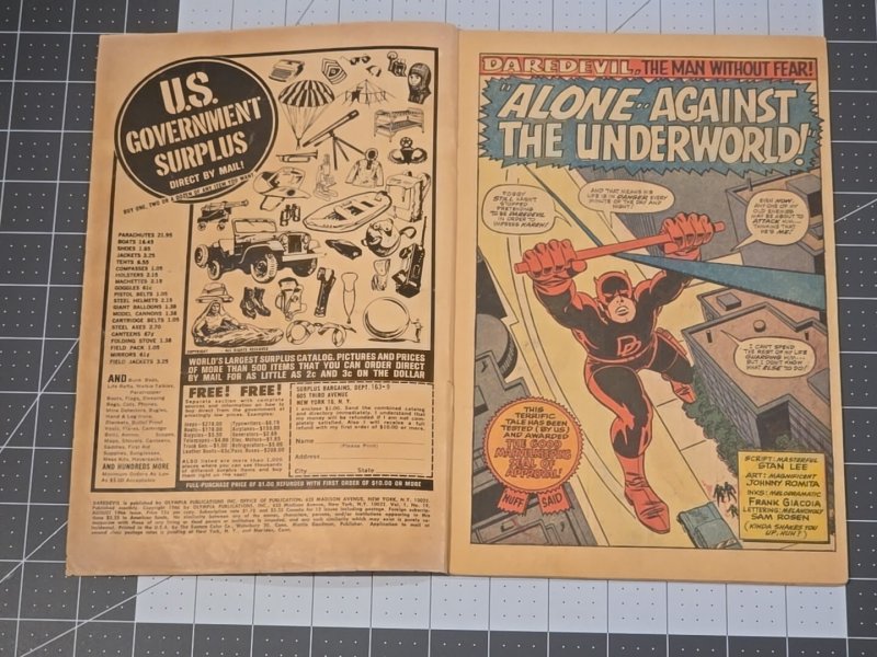 Daredevil #19 ?-2nd App Gladiator (Marvel Comics August 1966)