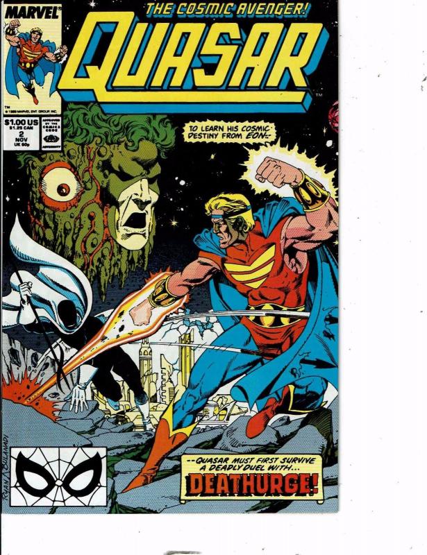 Lot Of 2 Quasar Marvel Comic Book #1 2 Iron Man AH8