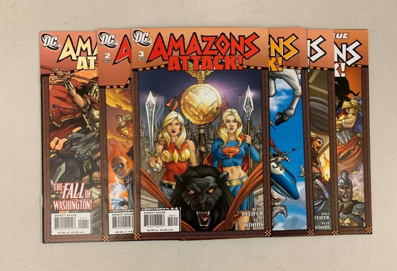  Amazons Attack #1-6 Set (DC 2007) Wonder Women Pfeifer Woods 1 2 3 4 5 6 (9.2) 