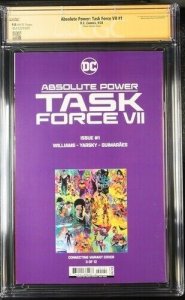 Absolute Power :Task Force VII (2024)# 1 (CGC 9.8 SS) Signed & Sketch John Timms
