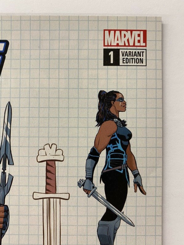 EXILES #1 1:10 DESIGN VARIANT 1st Khan Time Eater Cameo Cover app New Valkyrie!