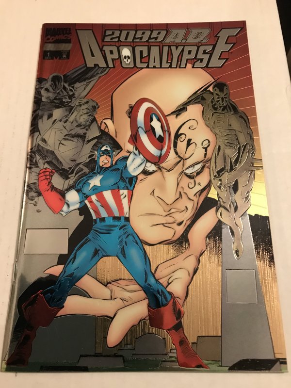 2099 A.D. Apocalypse #1 : Marvel 1995 NM; wrap around metallic cover