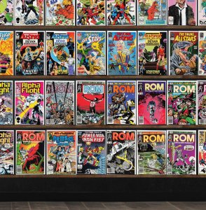 Huge Lot 150+ Comics with Fantastic Four, Rom, Alpha Flight, Alf & More!