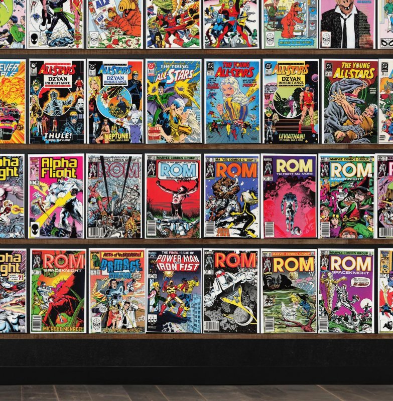 Huge Lot 150+ Comics with Fantastic Four, Rom, Alpha Flight, Alf & More!