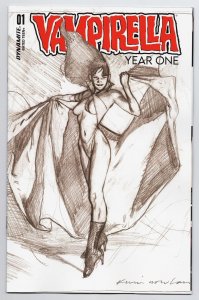 Vampirella Year One #1 Cvr G Nowlan 1:10 Pencils Variant (Dynamite, 2022) NM 