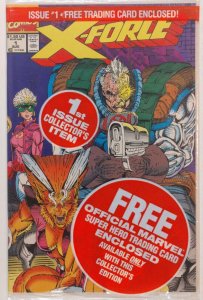 X-Force #1, 3RD APP OF WARPATH, Negative UPC - Deadpool Trading Card 