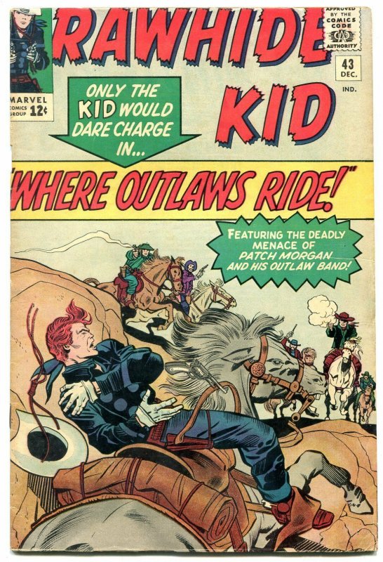 Rawhide Kid #43 1964- Marvel Western- missing ad page