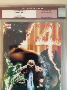 UNIVERSE X SPECIAL 4 1 CGC 9.8 DYNAMIC FORCES Variant Cover FANTASTIC FOUR