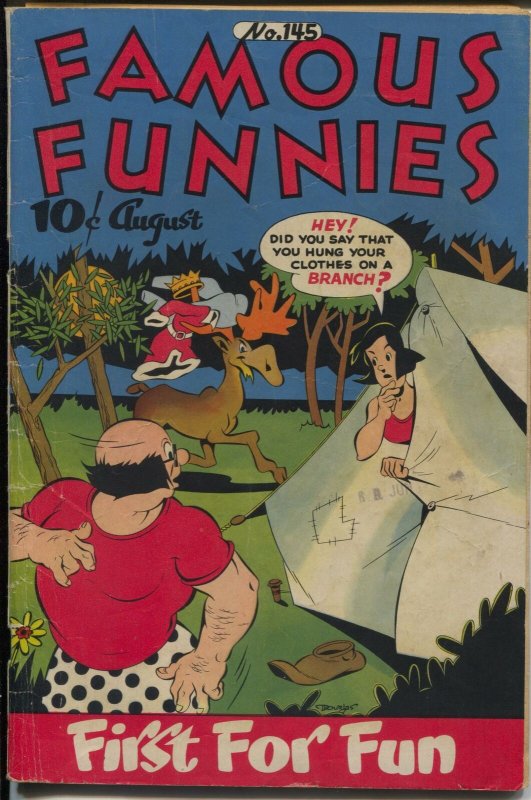 Famous Funnies #145 1946-Buck Rogers-Scorchy Smith-Steve Roper-Dickie Dare-VG