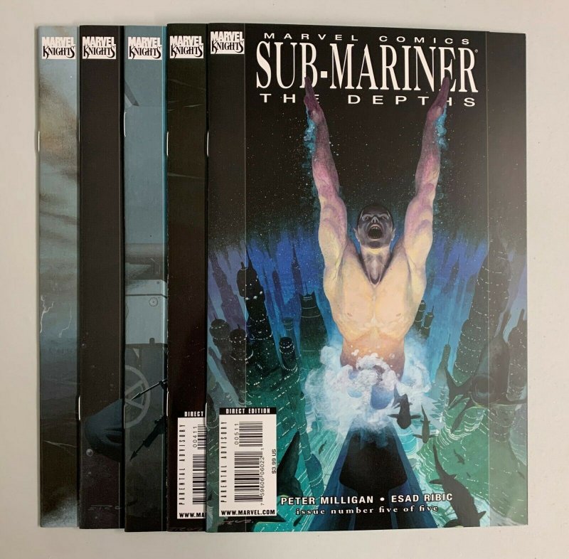 Sub-Mariner The Depths #1-5 Set (Marvel 2008) 1 2 3 4 5 Peter Milligan (9.0+) 