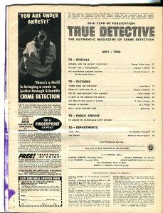 True Detective 5/1960-True Detective GGA cover-crime-terror-pulp thrills-FR/G 