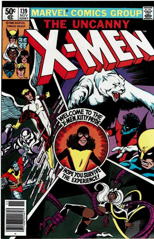 X-Men #139, 9.0 or better, 1st Appearance of Stevie Hunter and Heather Hudson