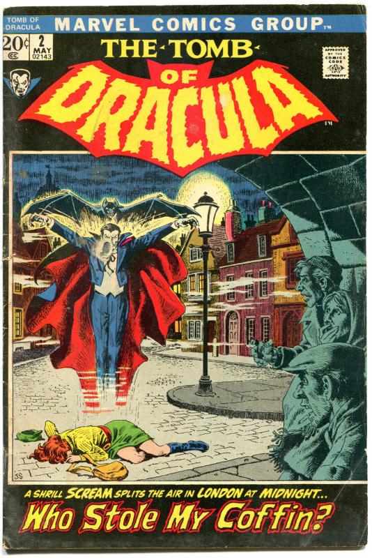 TOMB of DRACULA #2, VG+, Vampire, Death, Gene Colan, 1972, more TOD in store