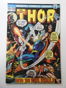 Thor #214 (1973) FN+ Condition! indentations bc