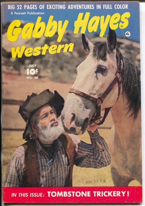 Gabby Hayes Western #20 1950--Fawcett-photo cover-FN/VF