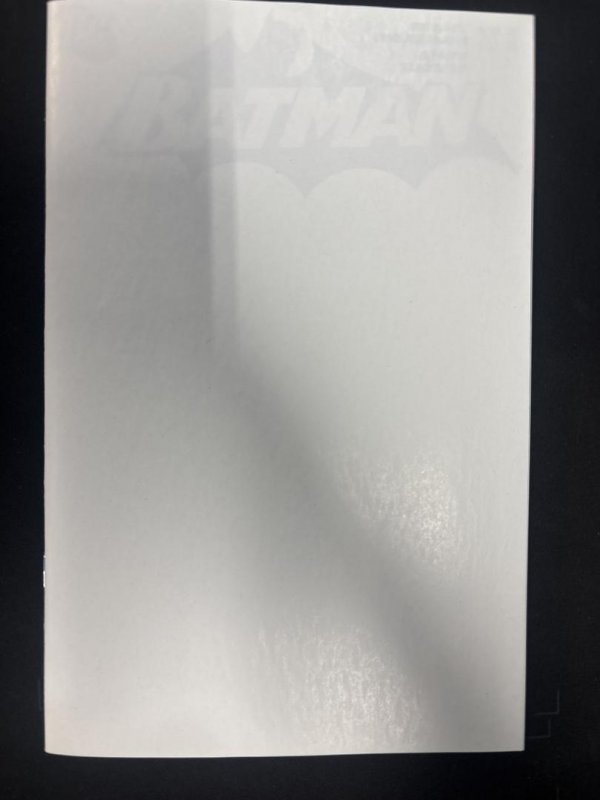 Batman #655, NM Blank Cover DC Comics, 2025