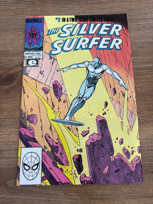 Silver Surfer # 2 NM Marvel Comic Book 1988 Moebius 11 J439