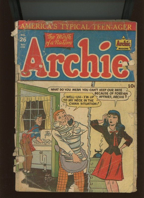 (1947) Archie Comics #26: GOLDEN AGE! (1.0/FAIR)