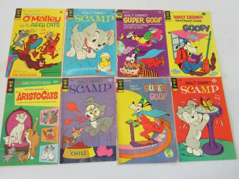 Gold Key Disney Comic Lot 20-60 Cent Covers 18 Different Books 4.0 VG