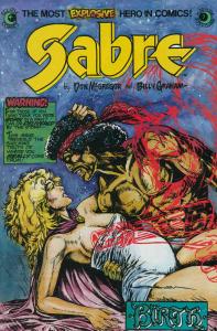 Sabre #7 VF ; Eclipse | Don McGregor Pregnant Cover