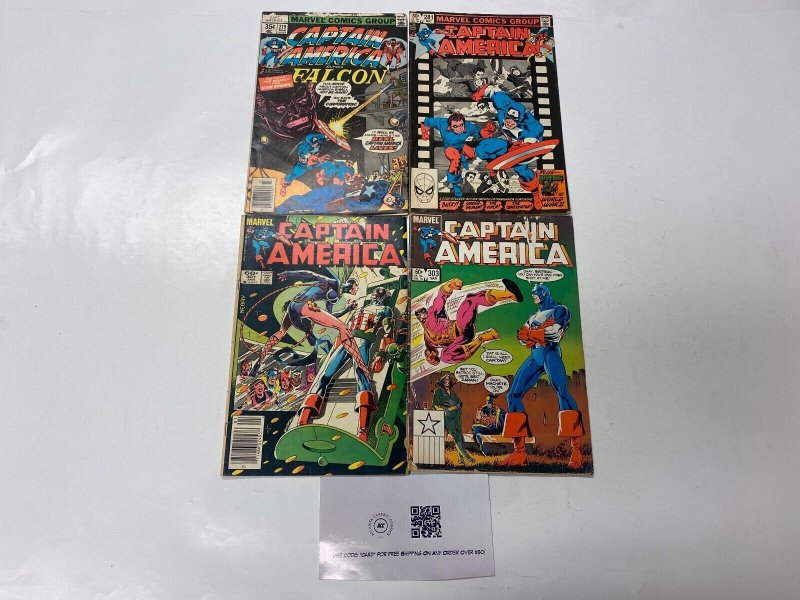 4 Captain America MARVEL comic books #219 281 301 303 58 KM15