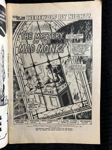 Vintage SUPER GIANT #20 Werewolf by Night VG- 3.5 Mike Ploog