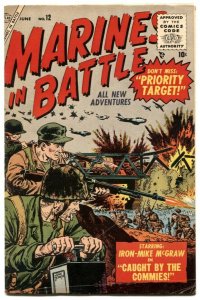 Marines in Battle #12 1956- Atlas Korean War comic VG/F