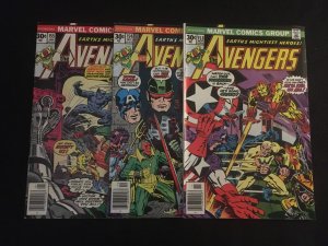 THE AVENGERS #153, 154, 155 