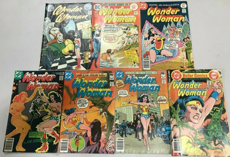 WONDER WOMAN#208-269 VG-VF LOT (7 BOOKS) 1973 DC BRONZE AGE COMICS