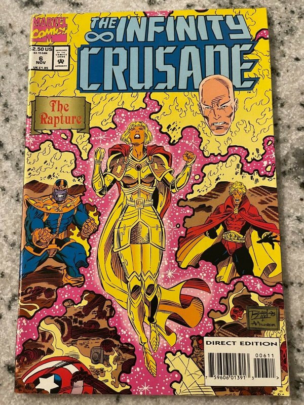 The Infinity Crusade # 6 NM Marvel Comic Book Thanos Iron Man Hulk Thor J599