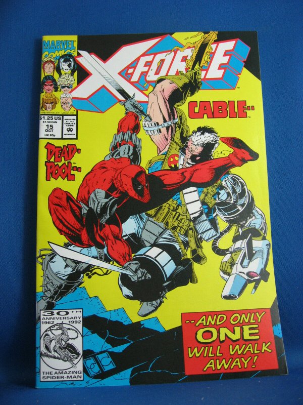 X FORCE 15 VF NM Deadpool Cable 1992