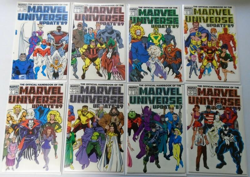 Official Handbook of the Marvel Universe Update '89 Set:#1-8, NM (1989)