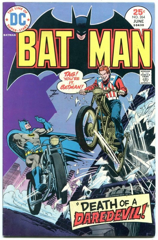 Batman #264 1975-DC Bronze Age- Motorcycle cover VF