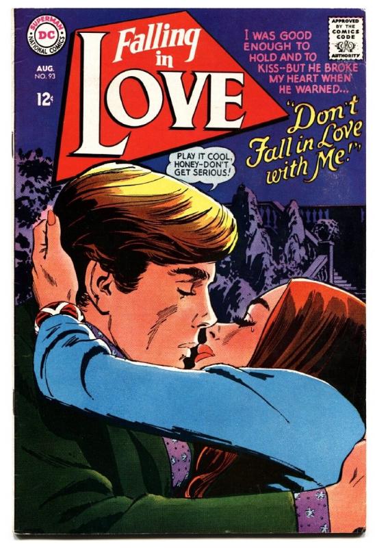 FALLING IN LOVE #93 comic book 1967-DC ROMANCE COMICS-HOT COVER