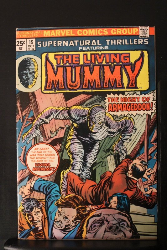 Supernatural Thrillers #15 (1975) SALE High-Grade VF The Living Mummy! Wythville