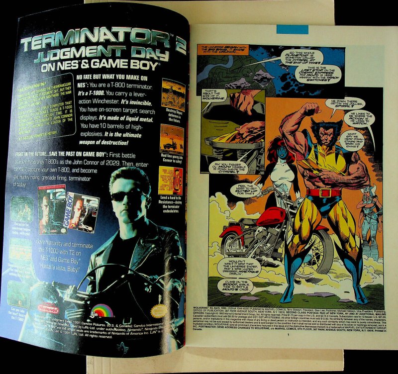 Wolverine #53 (Apr 1992, Marvel) - Near Mint