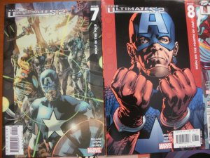 5 Marvel Comic:THE ULTIMATES 2 #7 #8 #9 #10 #11 (2005) Captain America Iron Man