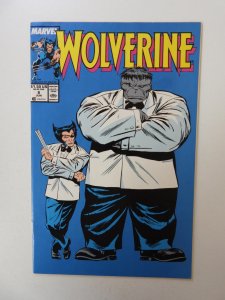 Wolverine #8 (1989) VG/FN condition moisture stains front/back cover