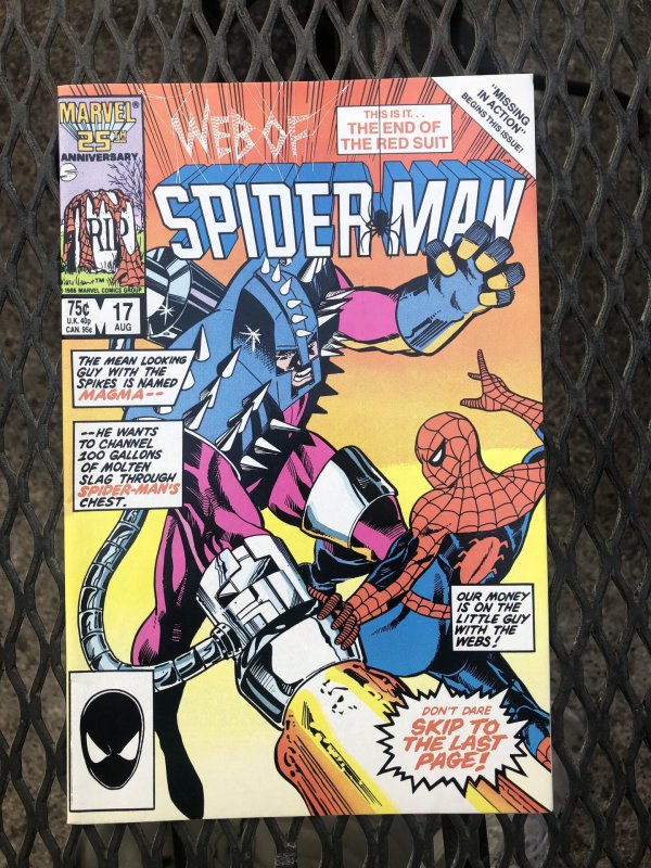 Web of Spider-Man #17 Direct Edition (1986)