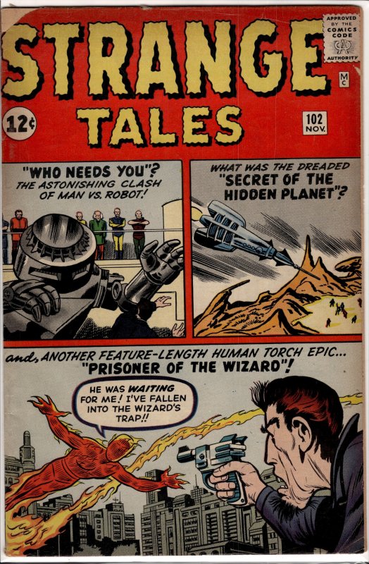 Strange Tales #102 (1962) Human Torch