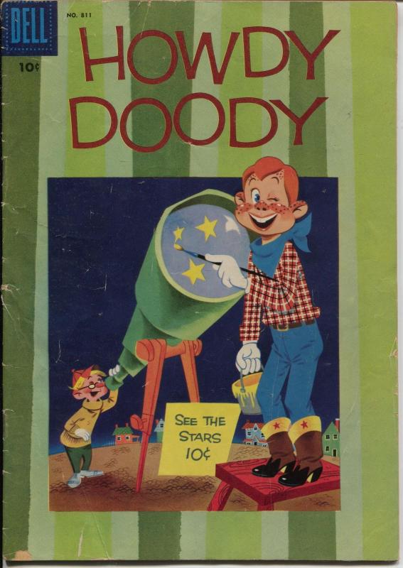 Howdy Doody #811-Four Color Comics 1957-Dell-based on the TV series-VG