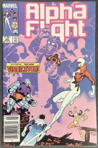 Alpha Flight #32 News Ed. (1986, Marvel) 1st Heather Hudson as Vindicator. VF/NM