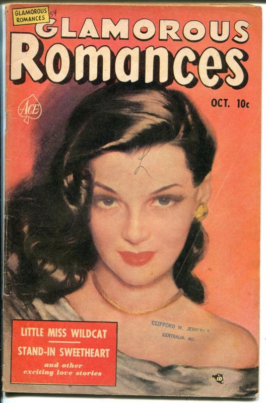 Glamorous Romances #54 1951-Ace-portrait cover-excellent girl art-VG