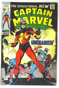 Captain Marvel (1968 series)  #17, Fine- (Actual scan)